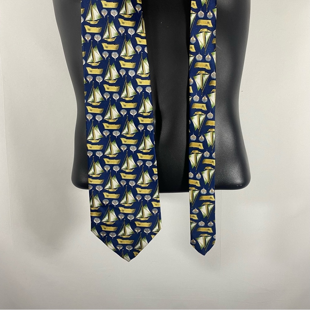 Dunhill Nautical Blue and Yellow Men's Tie